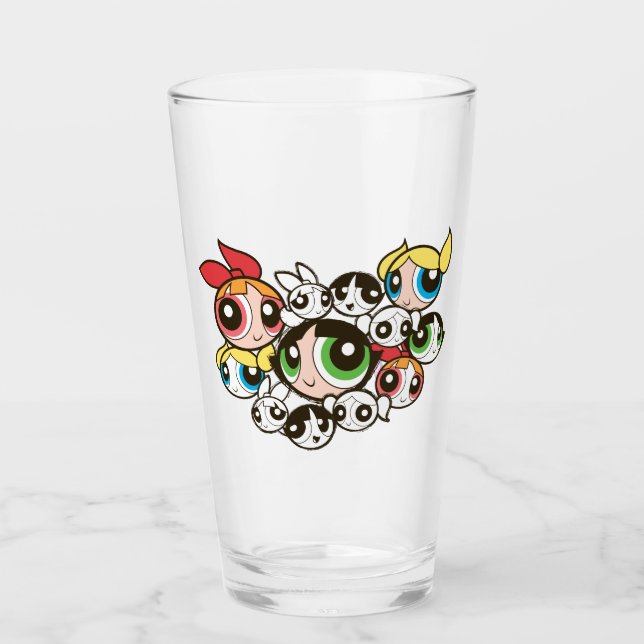 PowerPuff Girls-Muster Glas (Vorderseite)