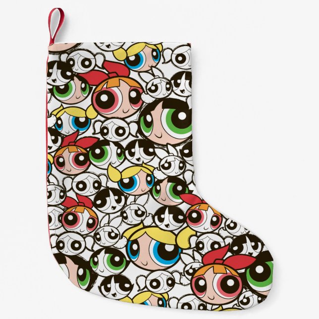 PowerPuff Girls-Muster Kleiner Weihnachtsstrumpf (Vorderseite)