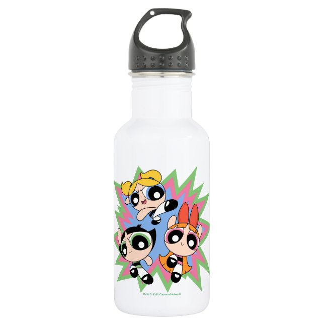 Powerpuff Girls PowerFactor Edelstahlflasche (Vorderseite)
