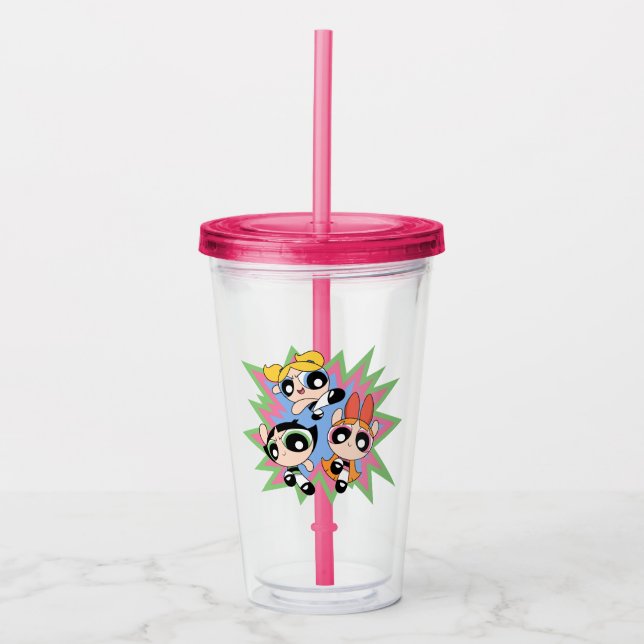 Powerpuff Girls Powfactor Acryltrinkbecher (Vorderseite)