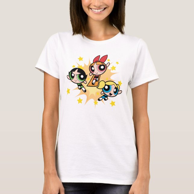 Powerpuff Girls Rettete den Tag T-Shirt (Vorderseite)