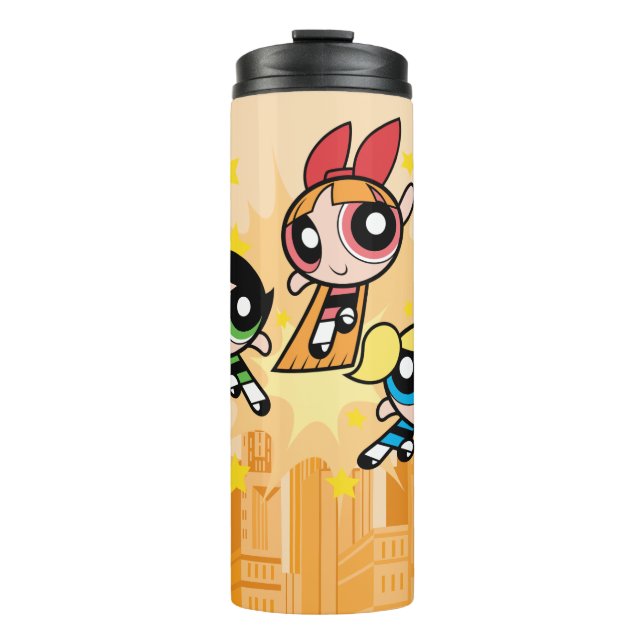 Powerpuff Girls Rettete den Tag Thermosbecher (Vorderseite)