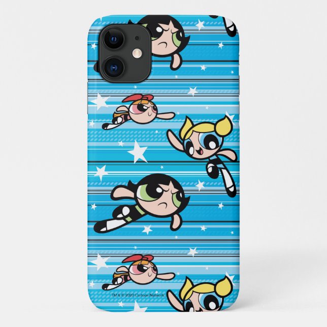 Powerpuff Girls Star Pattern Case-Mate iPhone Hülle (Rückseite)