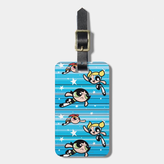 Powerpuff Girls Star Pattern Gepäckanhänger (Vorderseite vertikal)