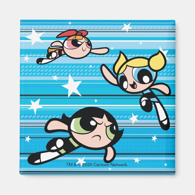 Powerpuff Girls Star Pattern Magnet (Vorne)