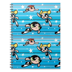 Powerpuff Girls Star Pattern Notizblock