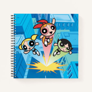 Powerpuff Girls starten in die Luft Notizbuch