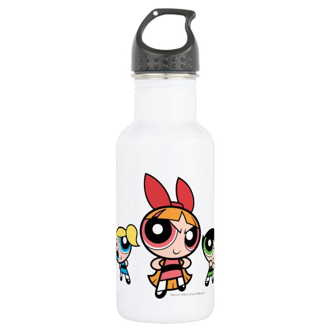 Powerpuff Girls Super Fierce Edelstahlflasche (Vorderseite)