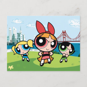 Powerpuff Girls Super Fierce Einladungspostkarte