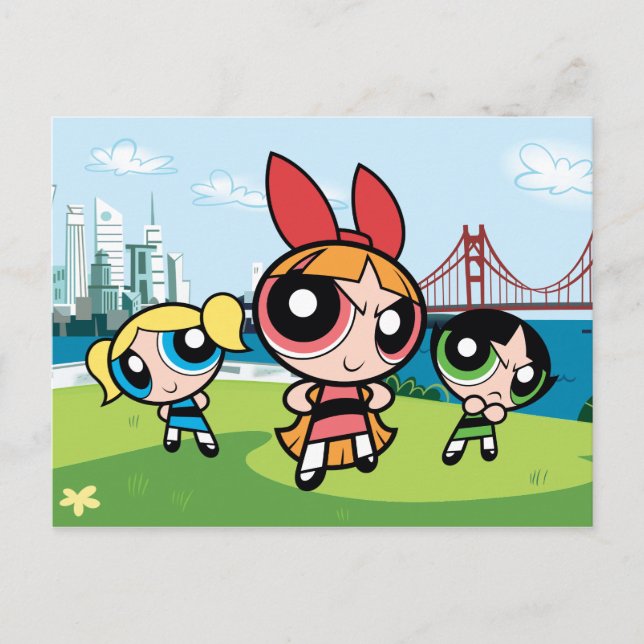 Powerpuff Girls Super Fierce Einladungspostkarte (Vorderseite)
