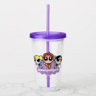 Powerpuff Girls Team Logo Acryltrinkbecher