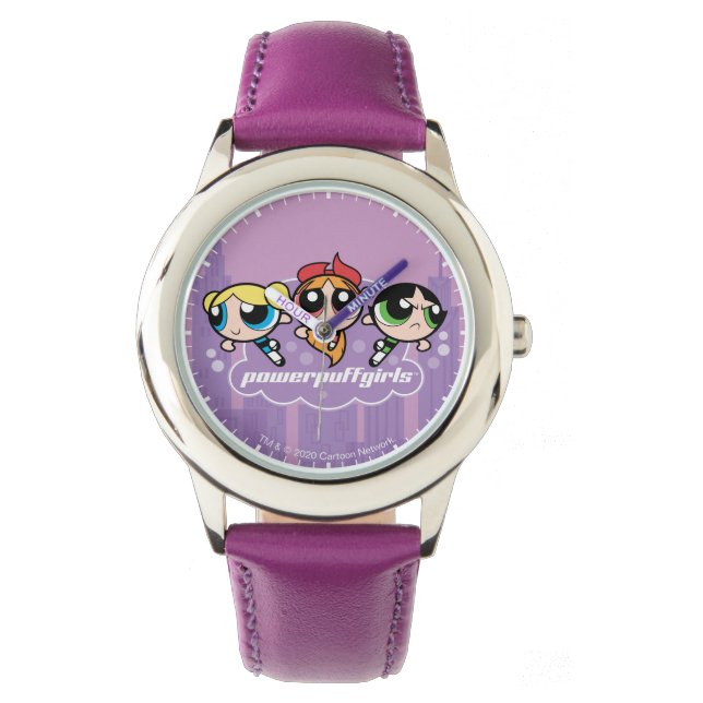 Powerpuff Girls Team Logo Armbanduhr (Vorderseite)