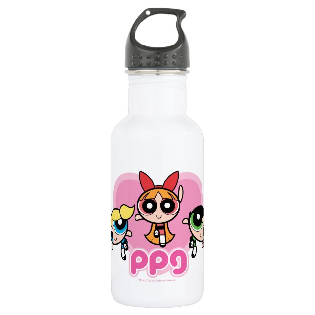 Powerpuff Girls Team Phantastisch Edelstahlflasche (Vorderseite)
