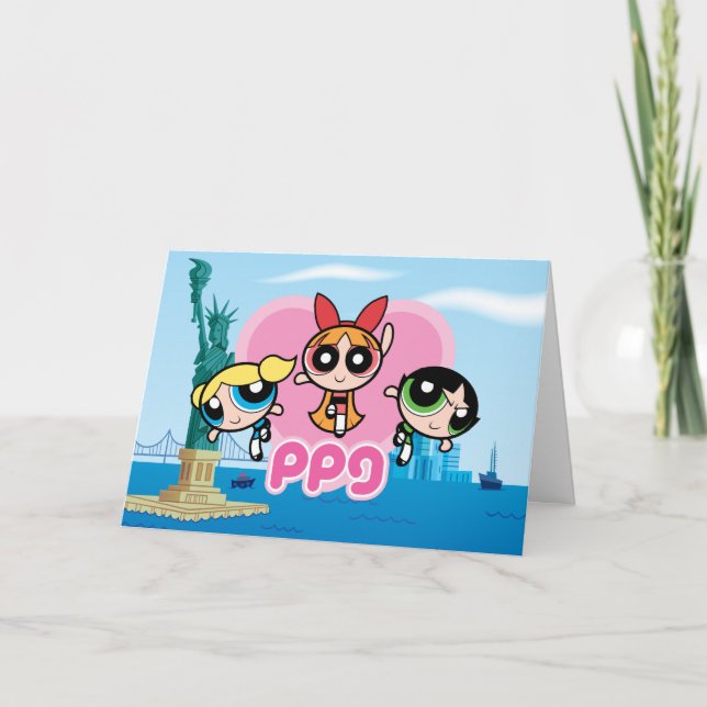 Powerpuff Girls Team Phantastisch Karte (Vorderseite)