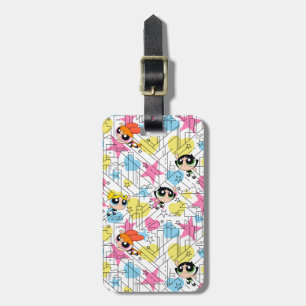 Powerpuff Girls Townsville Pattern Gepäckanhänger