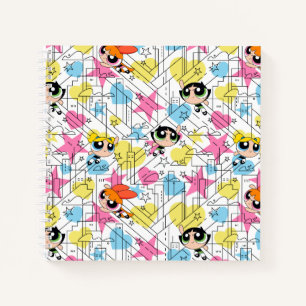 Powerpuff Girls Townsville Pattern Notizbuch