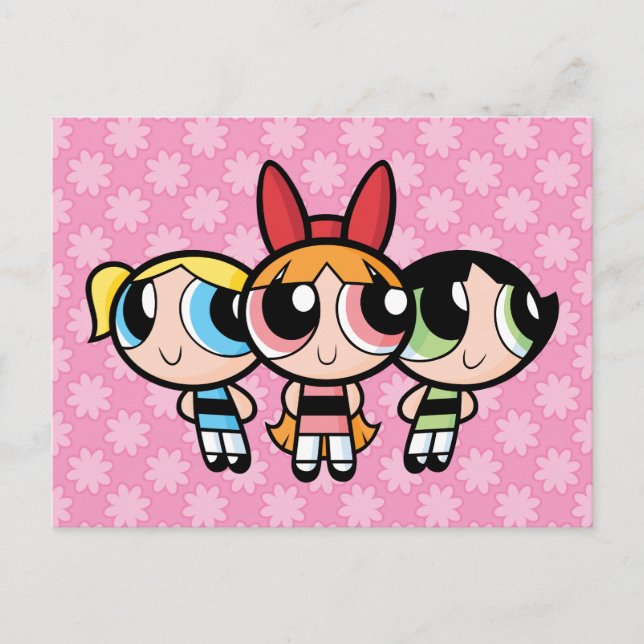 Powerpuff Girls: Zucker, Gewürze und alles Gute Einladungspostkarte (Vorderseite)