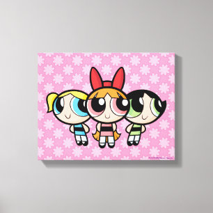 Powerpuff Girls: Zucker, Gewürze und alles Gute Leinwanddruck