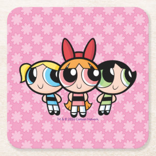 Powerpuff Girls: Zucker, Gewürze und alles Nizza Rechteckiger Pappuntersetzer