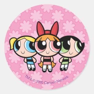 Powerpuff Girls: Zucker, Gewürze und alles Nizza Runder Aufkleber