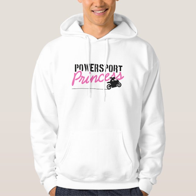 Powersport Prinzessin Hoodie (Vorderseite)