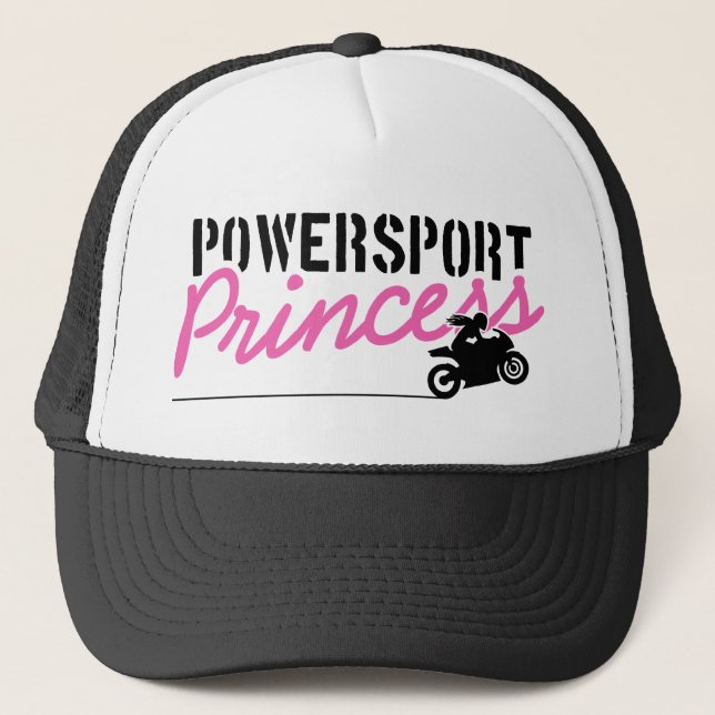 Powersport Prinzessin Womens Motorcycle Hat Truckerkappe (Vorderseite)