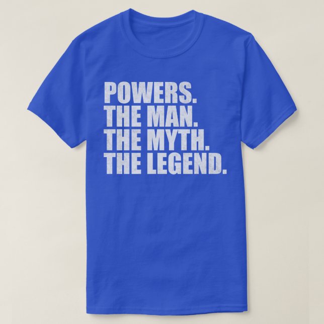 PowersPowersPowers Power mit Familiennamen - Power T-Shirt (Design vorne)