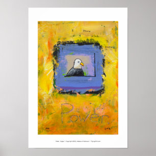 Powervertrauen der modernen Kunst des kahlen Poster