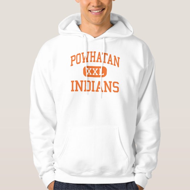 Powhatan - amerikanischer Ureinwohner - hoch - Hoodie (Vorderseite)
