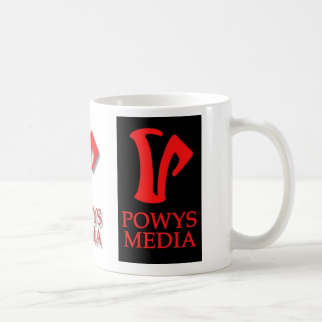 Powys Medium-Tasse (Logo 3) Kaffeetasse (Rechts)