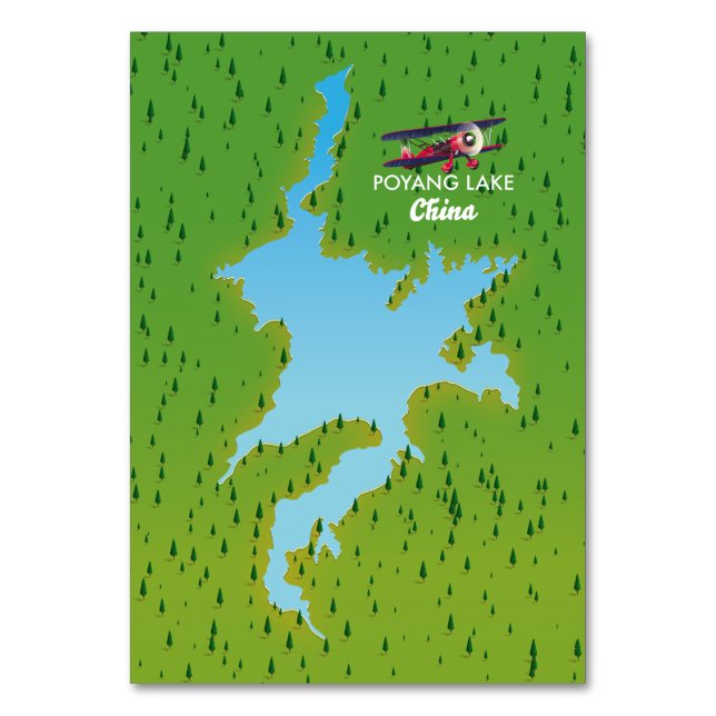 Poyang Lake Tischnummer (Vorderseite)