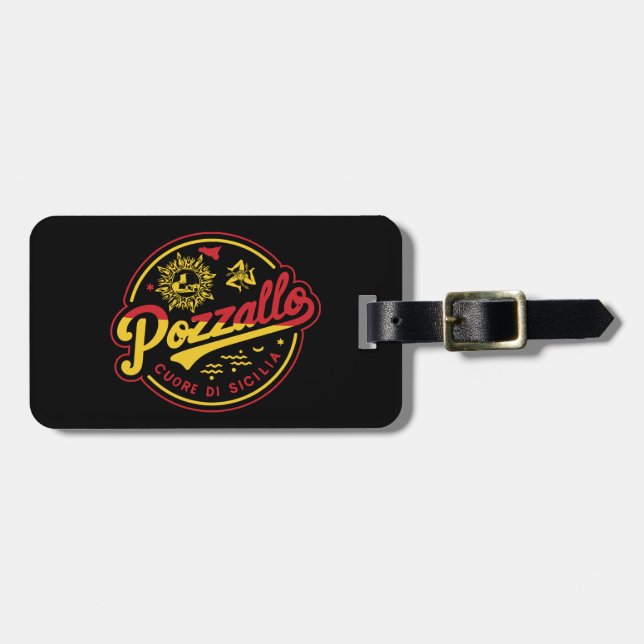 Pozzallo Cuore di Sicilia Gepäckanhänger (Vorderseite horizontal)