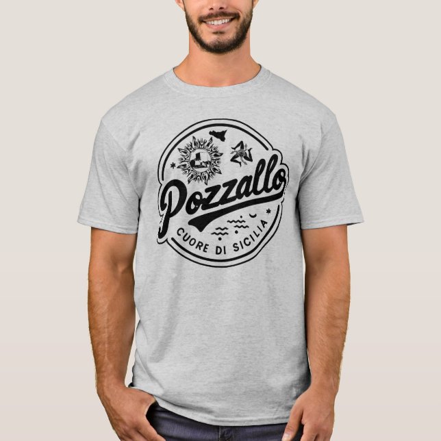 Pozzallo Cuore di Sicilia Sicilian T-Shirt (Vorderseite)