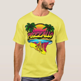 Pozzallo Sicilia Sonnenuntergang mit Palms T - Shi T-Shirt