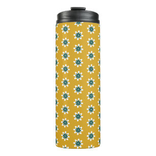 PP 338: Retro 70er Color Blume: 1 von 3 Thermosbecher