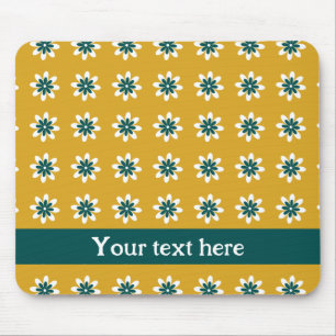 PP 338: Retro 70er-Jahre-Farben Blumen: 1 von 3 Mousepad