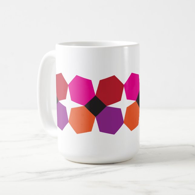 PPE-Blumenfahnen-Kaffee-Tasse Kaffeetasse (Vorderseite Links)