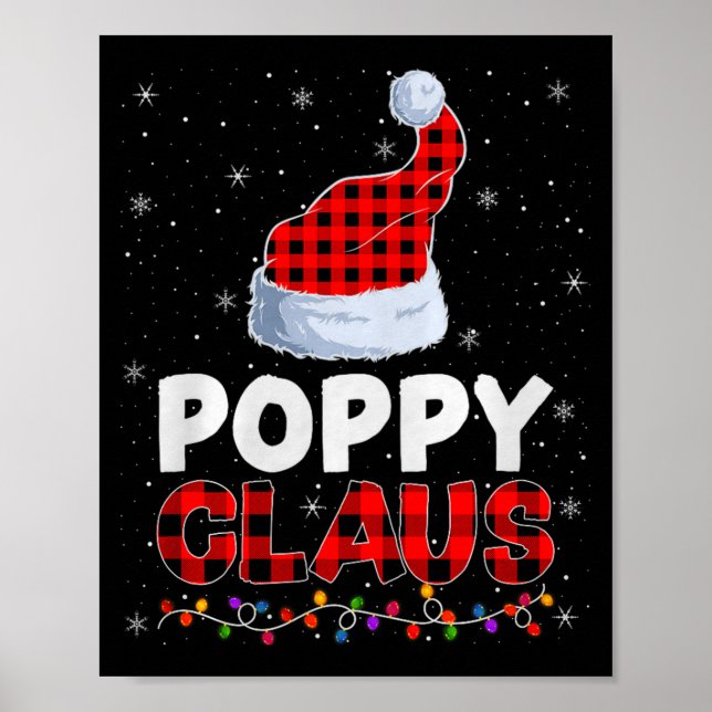 Ppy Claus Christmas Pajamas Santa Matching Family  Poster (Vorne)