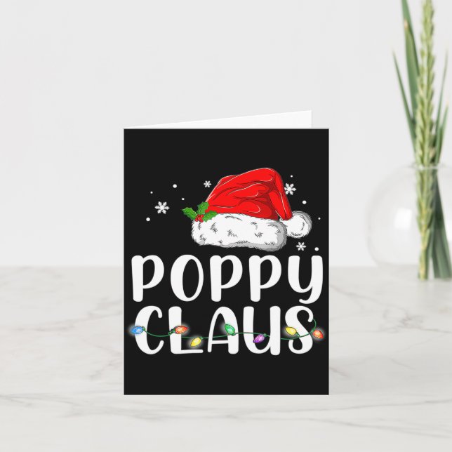 Ppy Claus Santa Christmas Matching Family  Karte (Vorderseite)