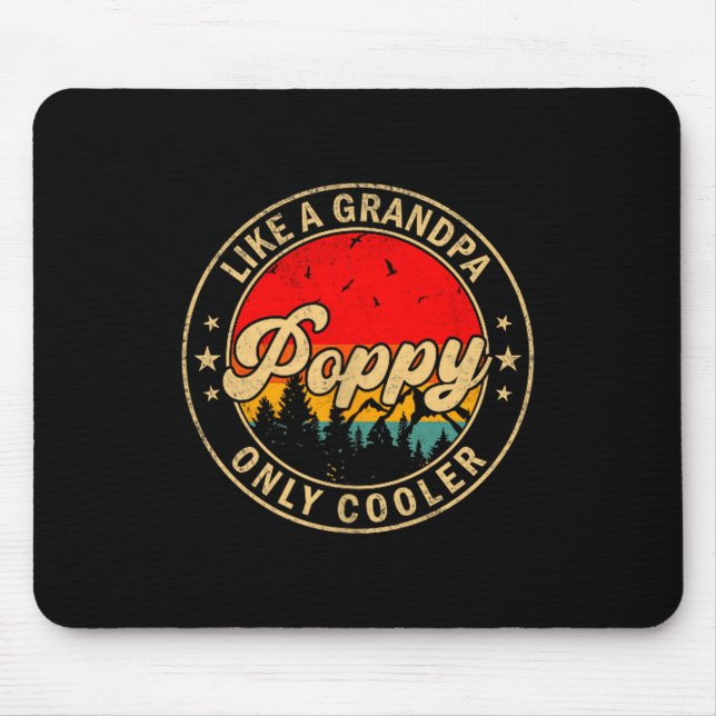 Ppy Like A Grandpa Only Cooler Retro For Papa Gran Mousepad (Vorne)