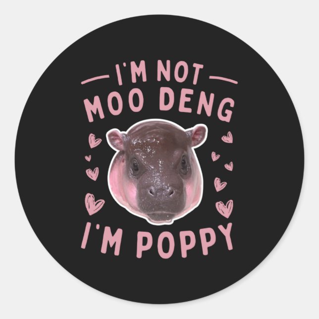 Ppy New Baby Pygmy Hip At Metro Richmond Zoo V _1  Runder Aufkleber (Vorderseite)