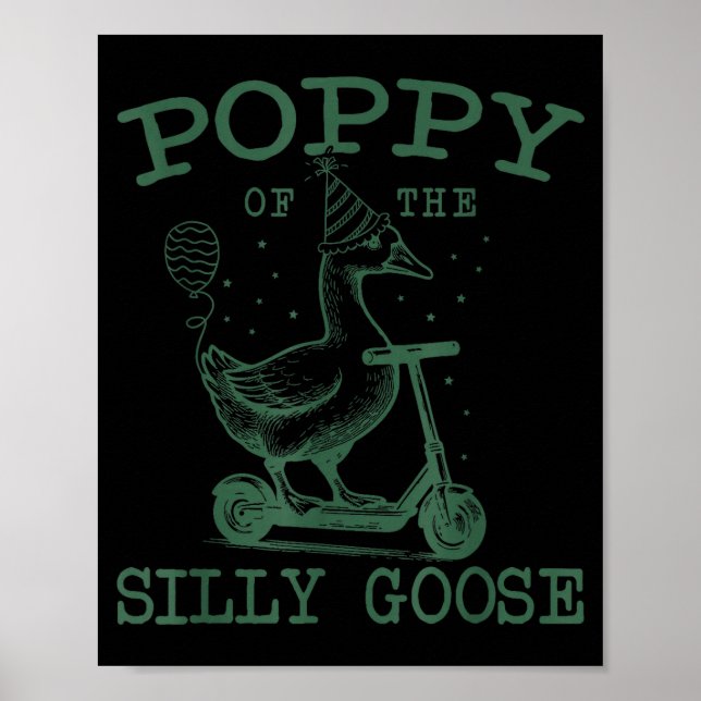 Ppy Of The Silly Goose First Birthday Family Match Poster (Vorne)