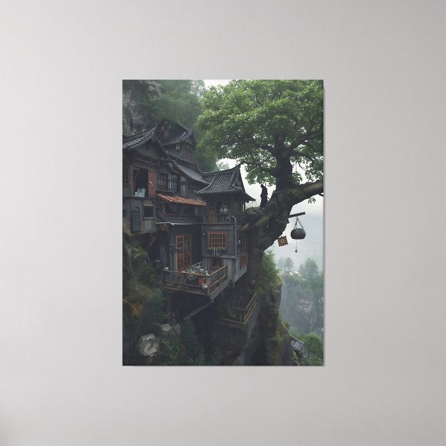 PR-C18. The Cliff Hermitage  Leinwanddruck (Vorderseite)