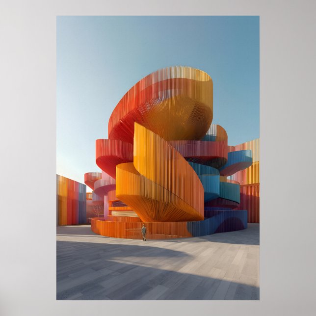 PR-O04. Ribbon Mirage Pavilion Poster (Vorne)