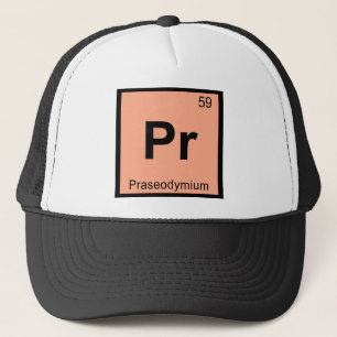 Pr - Praseodymium Chemie Periodensystem Symbol Truckerkappe