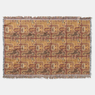 Prä-kolumbianisches Wari-Tribal Jaguar-Muster Decke