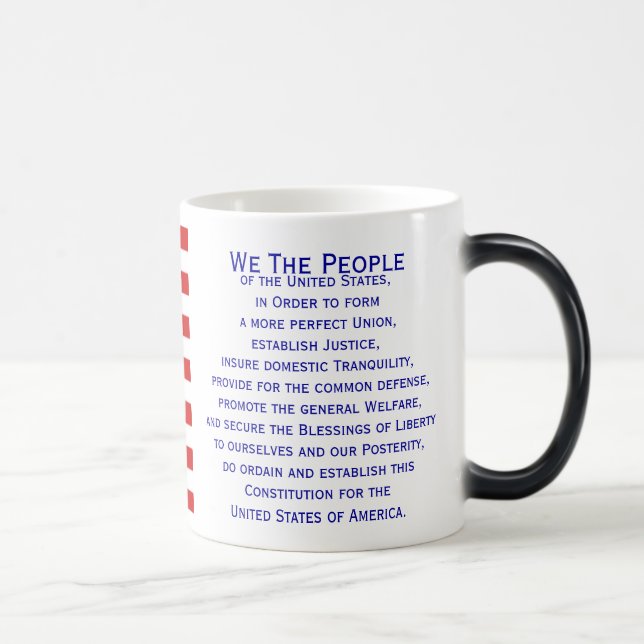 Präambel der Tasse "Verfassung - Flaggen" (Rechts)