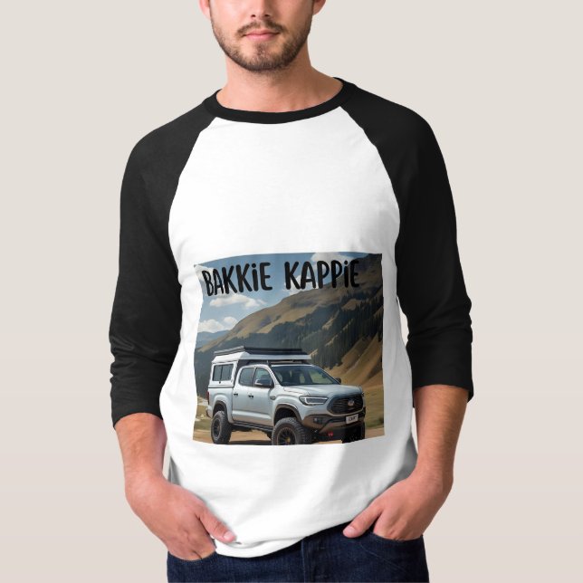 PRAAT NET AFRIKAANS BAKKIE KAPPIE T-Shirt (Vorderseite)