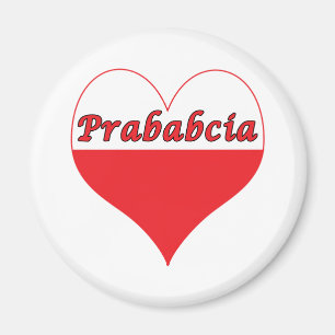Prababcia Polnisches Herz Magnet