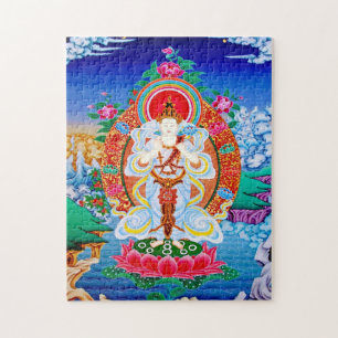 Prabhutaratna Buddha Coole orientalische Kunst Pad Puzzle